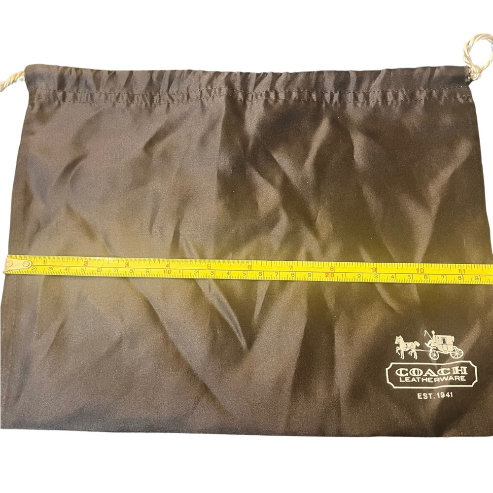 Coach Brown Drawstring Dust Bag - image 5